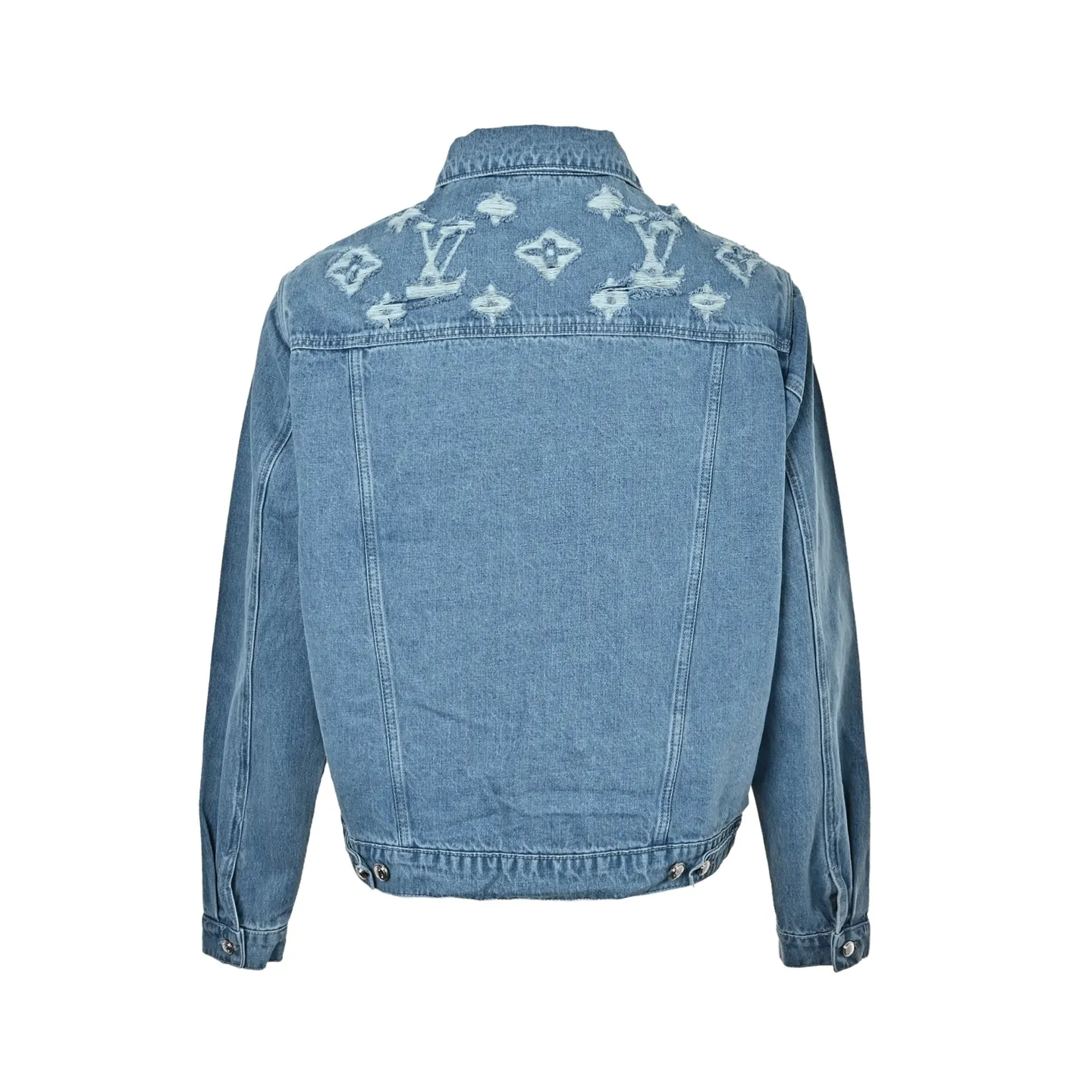 Louis Vuitton/Louis Vuitton washed ripped denim jacket